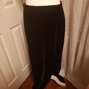 A.J. Bari Black Velvet Vintage 80s Skirt